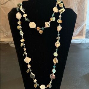 Lia Sophia Multicolor Beaded and shell Necklace
